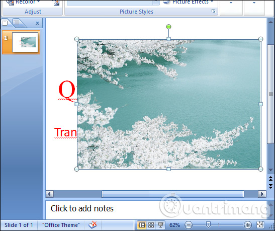 images 7 of Guide to inserting images under text in PowerPoint - Changing image position
