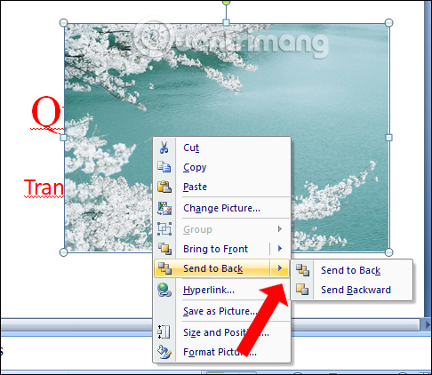 images 8 of Guide to inserting images under text in PowerPoint - Changing image position