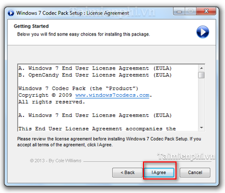 Picture 2 of Guide to installing Windows 7 Codec Pack without errors