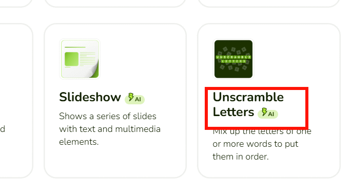 images 1 of Guide to quickly creating a word puzzle game on Educaplay