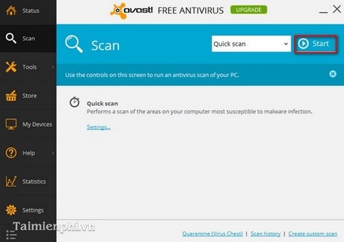 Picture 2 of Guide to removing viruses using Avast Antivirus