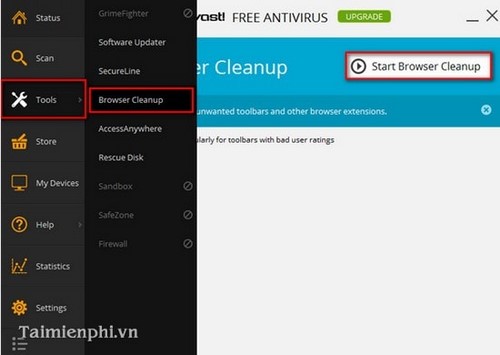 Picture 4 of Guide to removing viruses using Avast Antivirus