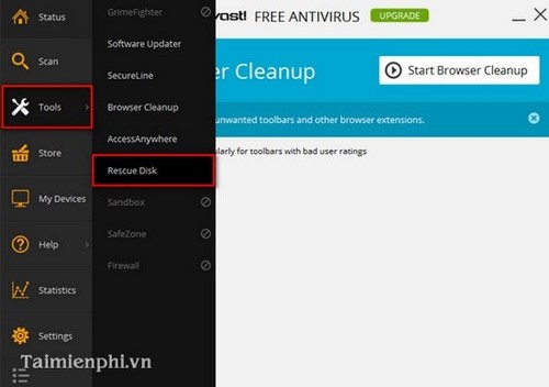 Picture 5 of Guide to removing viruses using Avast Antivirus