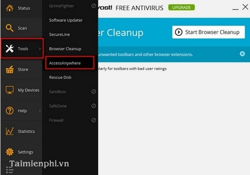 Picture 6 of Guide to removing viruses using Avast Antivirus
