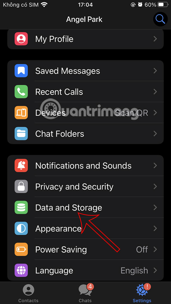 Guide to save data for calls on Telegram Picture 2
