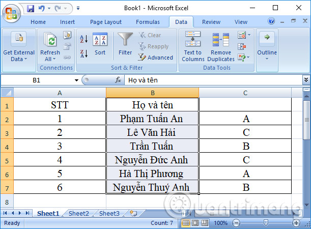 Picture 16 of Guide to splitting column data in Excel - into 2 or more columns in a table
