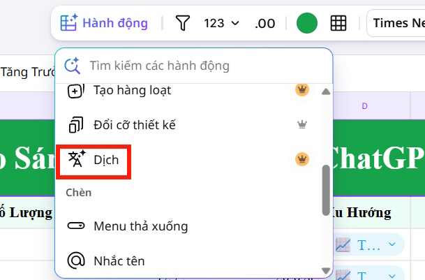 Guide to translating Canva Sheets data tables Picture 2