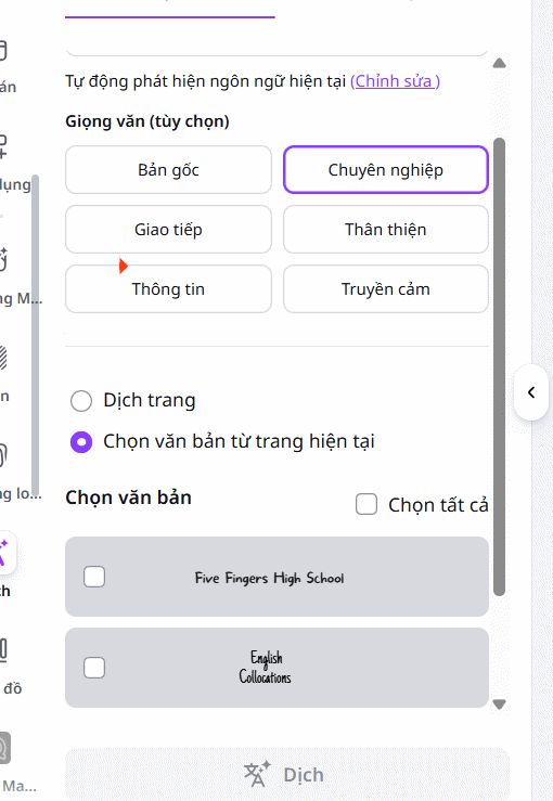 images 4 of Guide to translating presentation slides in Canva AI