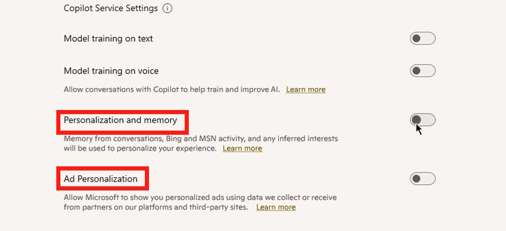 Guide to controlling privacy settings on Copilot Picture 4