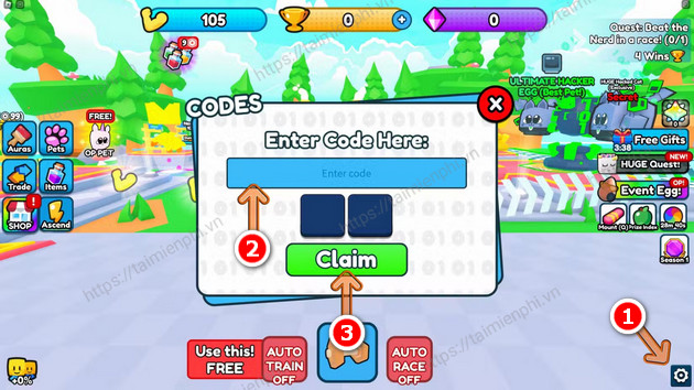 Gym Race Simulator Code Get Free Gems, Pets, Items Picture 2