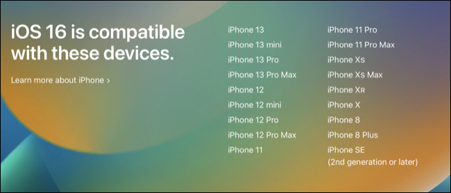 Here is the list of iPhones and iPads that support iOS 16 and iPadOS 16 Picture 1