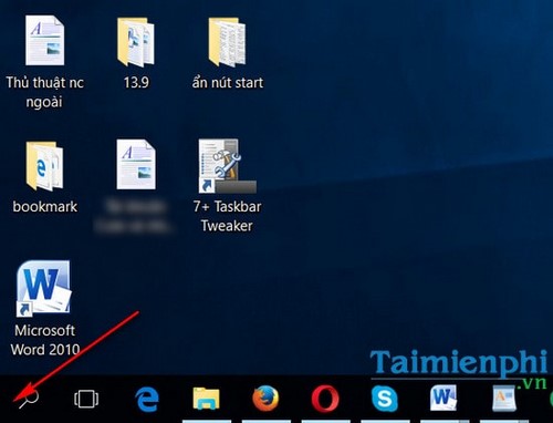 Picture 4 of Hide the Start button on the Windows 10 Taskbar using 7+ Taskbar Tweaker