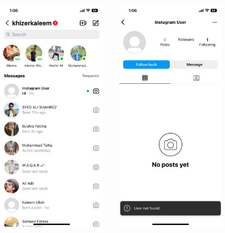 How do I know if someone has deactivated or deleted their Instagram account? Picture 1
