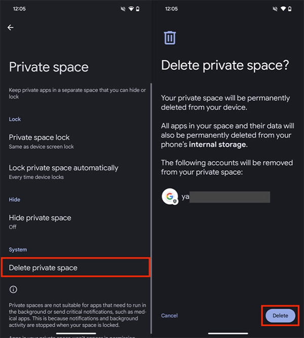 How is Private Space used in Android 15? Picture 6