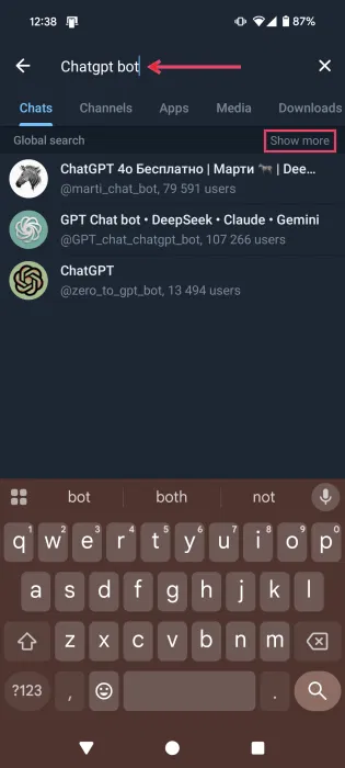 How to access ChatGPT on Telegram Picture 2