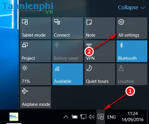 Picture 4 of How to access Settings in Windows 10, how to open Settings on Windows 10.