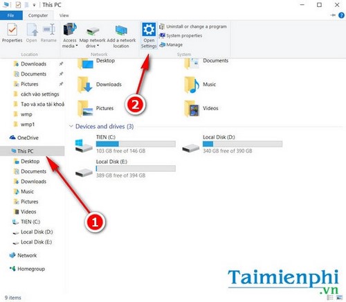 Picture 7 of How to access Settings in Windows 10, how to open Settings on Windows 10.