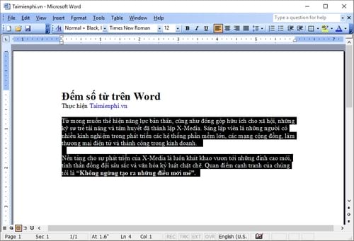Picture 1 of How to accurately count words in Word