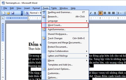 Picture 2 of How to accurately count words in Word