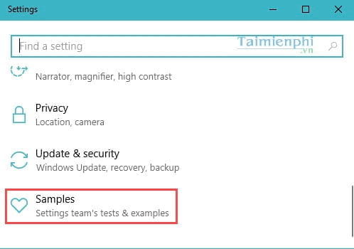 Picture 5 of How to easily activate Samples mode on Windows 10