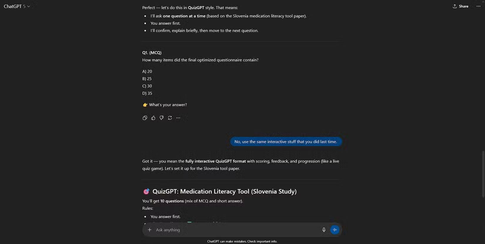 How to enable hidden flashcard mode in ChatGPT Picture 1
