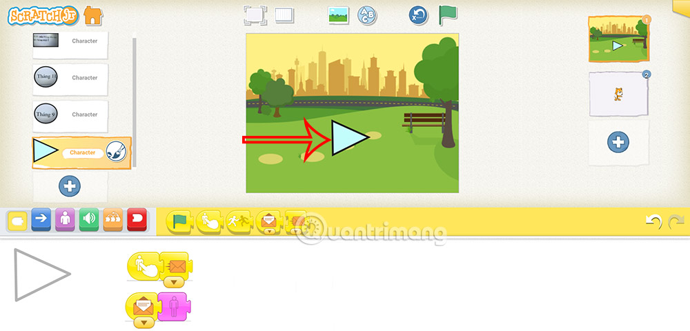 Picture 10 of How to add a start and end screen for a ScratchJR quiz (Part 3)