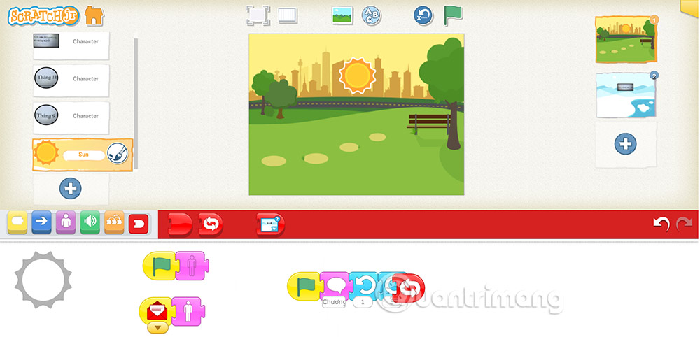 Picture 12 of How to add a start and end screen for a ScratchJR quiz (Part 3)