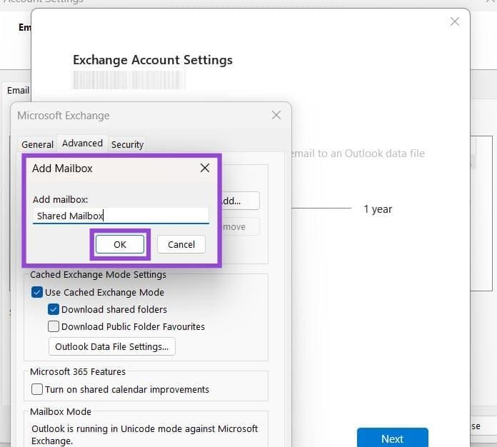 How to add a shared mailbox in Outlook Picture 4