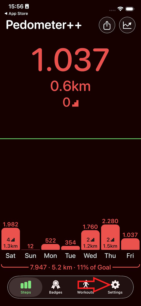 How to add a step counter to your iPhone home screen. Picture 2