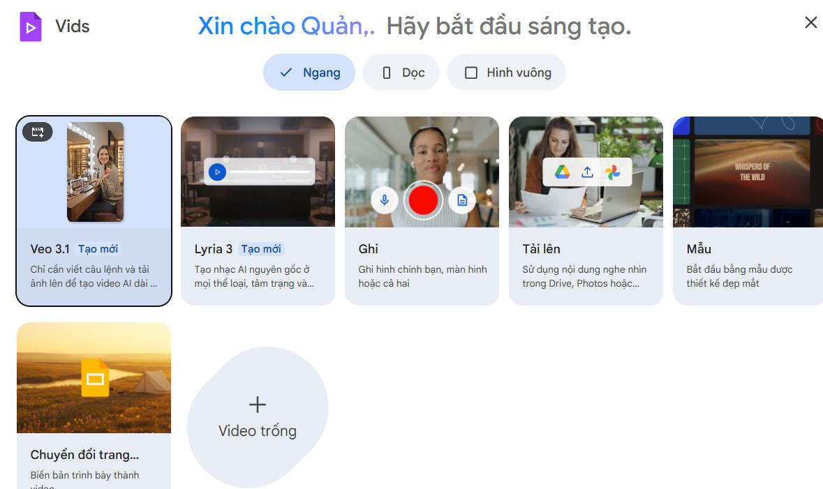 Picture 1 of How to add AI background music to videos on Google Vids