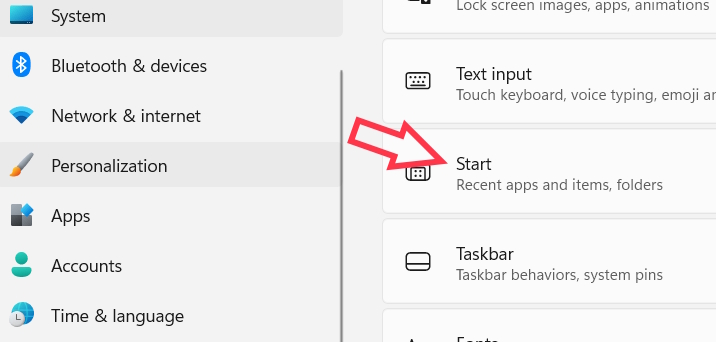How to add and remove folders in the Windows 11 Start menu Picture 1