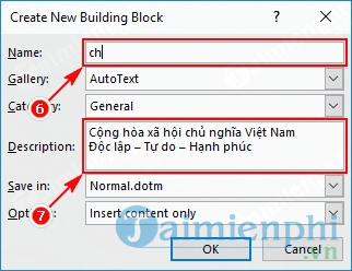 How to add AutoText in Word 2016 document quickly Picture 4