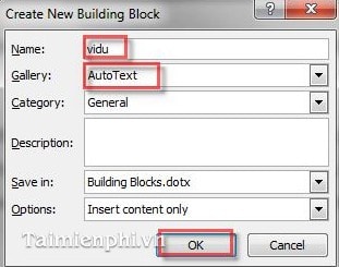 How to add Autotext in Word for faster typing Picture 9