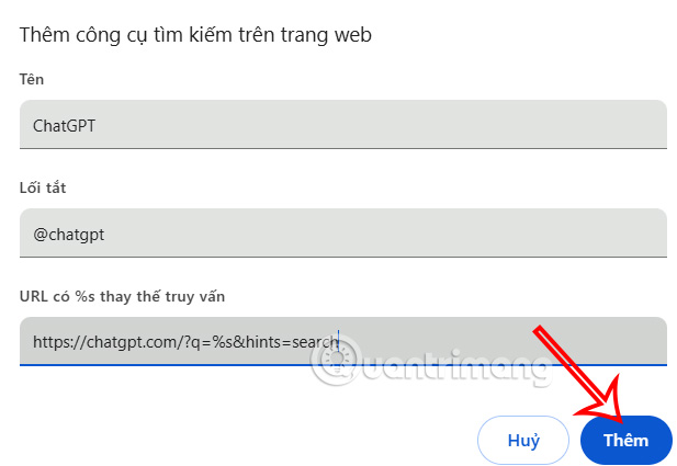 How to add ChatGPT search engine on Chrome Picture 5