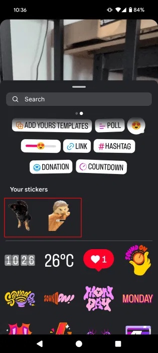 How to Add Custom Stickers to Instagram Stories Picture 5