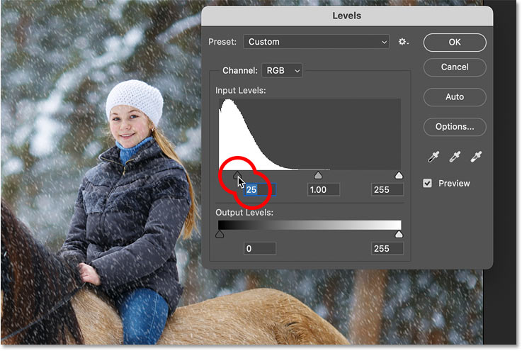 How to Add Falling Snow to Photos Using Photoshop Picture 30