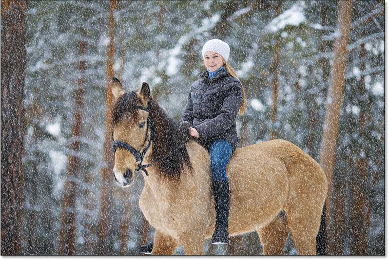 How to Add Falling Snow to Photos Using Photoshop Picture 36