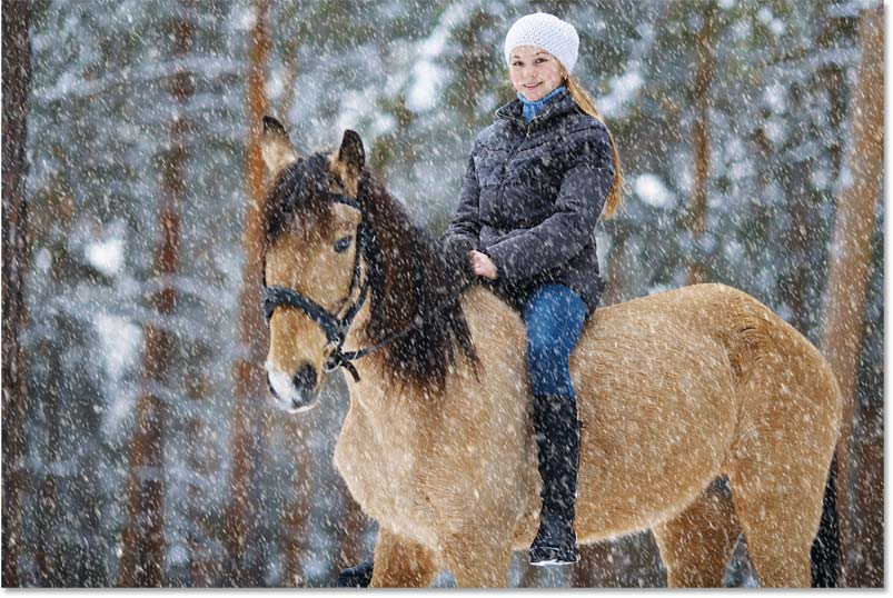 How to Add Falling Snow to Photos Using Photoshop Picture 44