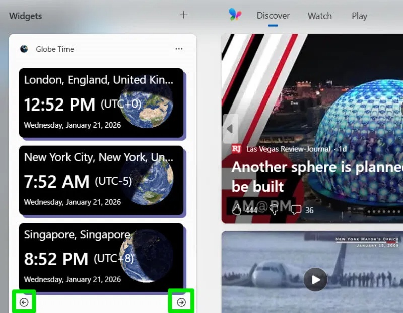 How to add multiple clocks for different time zones in Windows Picture 10