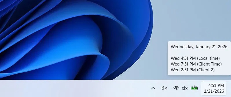 How to add multiple clocks for different time zones in Windows Picture 3