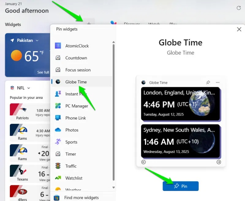How to add multiple clocks for different time zones in Windows Picture 8