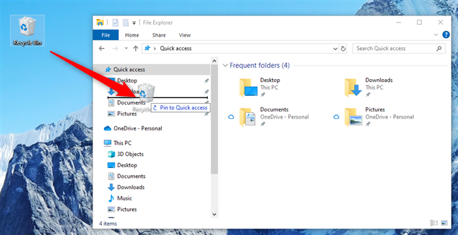How to Add Recycle Bin to File Explorer Picture 1