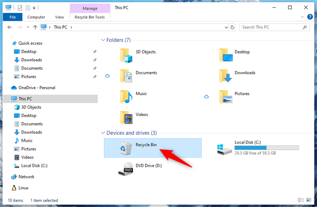 How to Add Recycle Bin to File Explorer Picture 15