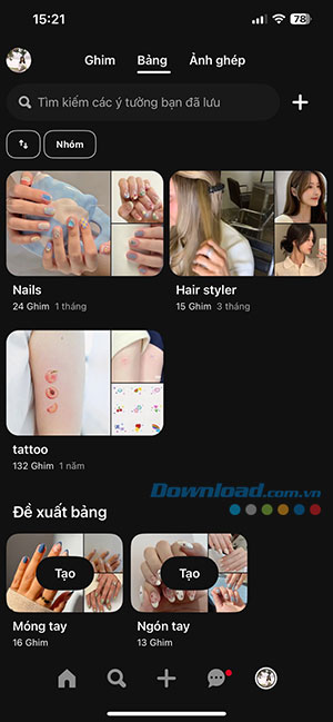 How to add the Pinterest widget to your home screen Picture 3