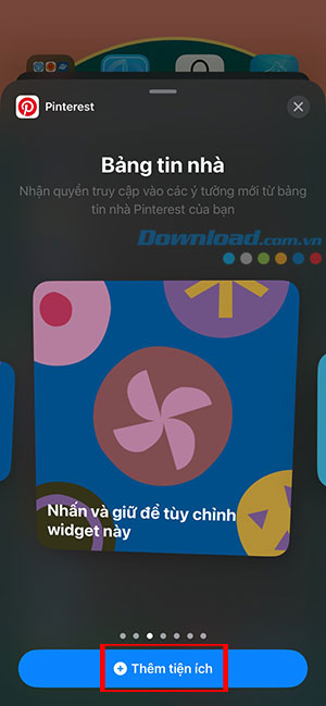 How to add the Pinterest widget to your home screen Picture 4