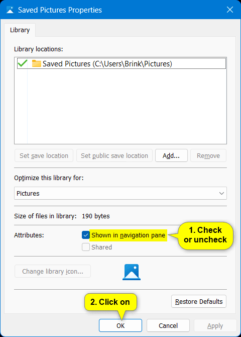 How to Add/Remove Libraries in File Explorer Windows 11 Picture 4