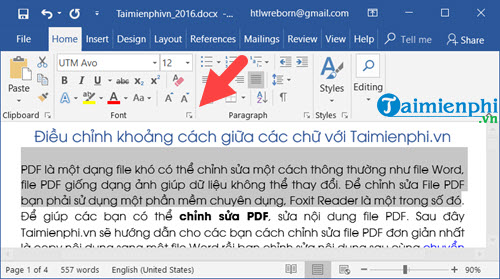 Picture 1 of How to adjust character spacing in Word (latest standard)