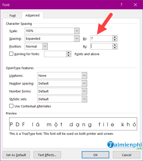 Picture 4 of How to adjust character spacing in Word (latest standard)