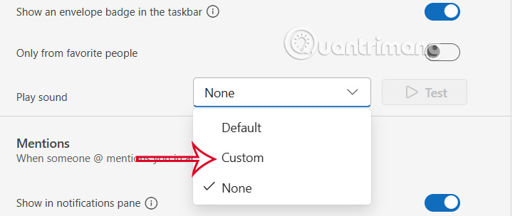 How to adjust new email notification sound in Outlook Picture 4