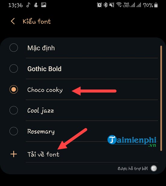Picture 7 of How to adjust font size and style on a Samsung phone.